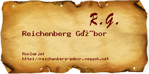 Reichenberg Gábor névjegykártya