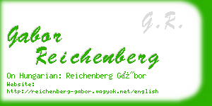 gabor reichenberg business card